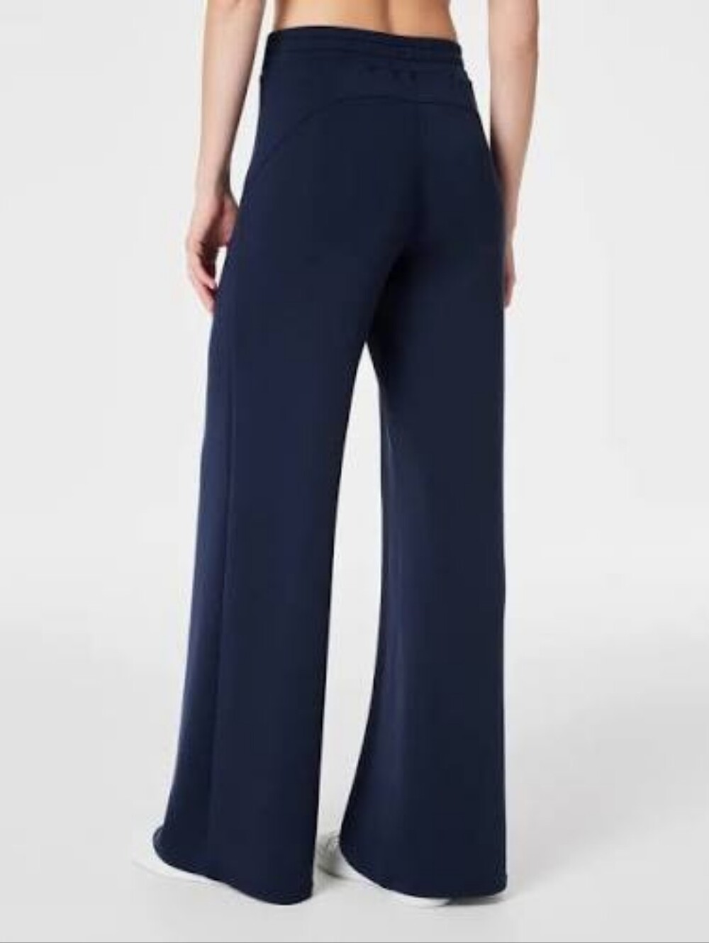 SPANX Navy Blue Air Essentials Wide Leg Pants, Size M - Picture 2 of 7